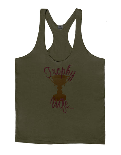 Trophy Wife Design Mens String Tank Top by TooLoud-LOBBO-Army-Green-Small-Davson Sales