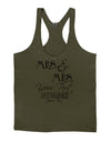 Personalized Mrs and Mrs Lesbian Wedding - Name- Established -Date- Design Mens String Tank Top-Men's String Tank Tops-LOBBO-Army-Green-Small-Davson Sales