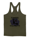 TooLoud Witch Cat Mens String Tank Top-Men's String Tank Tops-LOBBO-Army-Green-Small-Davson Sales