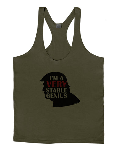 I'm A Very Stable Genius Mens String Tank Top by TooLoud-Clothing-LOBBO-Army-Green-Small-Davson Sales
