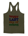 Happy Last Day of School Mens String Tank Top-Men's String Tank Tops-LOBBO-Army-Green-Small-Davson Sales