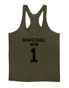 Basketball Mom Jersey Mens String Tank Top-Men's String Tank Tops-LOBBO-Army-Green-Small-Davson Sales