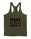 Fight for the Cure - Purple Ribbon Alzheimers Disease Mens String Tank Top-Men's String Tank Tops-LOBBO-Army-Green-Small-Davson Sales