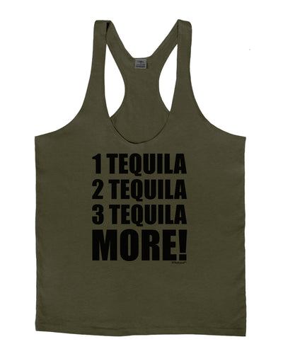 1 Tequila 2 Tequila 3 Tequila More Mens String Tank Top by TooLoud-LOBBO-Army-Green-Small-Davson Sales