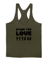 Stand For Love Mens String Tank Top-Men's String Tank Tops-LOBBO-Army-Green-Small-Davson Sales