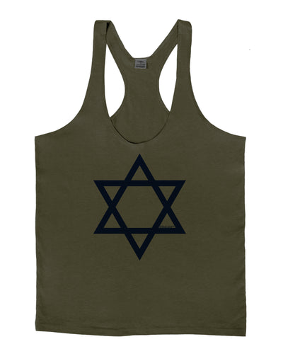 Jewish Star of David Mens String Tank Top by TooLoud-TooLoud-Army-Green-Small-Davson Sales
