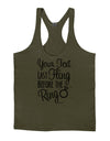 Personalized Bachelorette Party - Last Fling Before the Ring Mens String Tank Top-Men's String Tank Tops-LOBBO-Army-Green-Small-Davson Sales