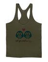 Owl You Need Is Love - Blue Owls Mens String Tank Top by TooLoud