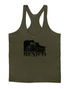 Mexico - Temple No 2 Mens String Tank Top-Men's String Tank Tops-LOBBO-Army-Green-Small-Davson Sales