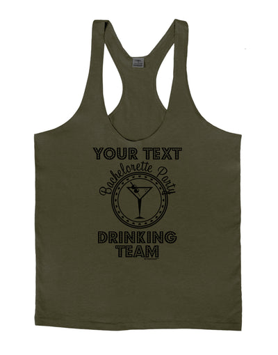 Personalized -Name- Bachelorette Party Drinking Team Mens String Tank Top-Men's String Tank Tops-LOBBO-Army-Green-Small-Davson Sales