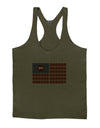 American Bacon Flag Mens String Tank Top-Men's String Tank Tops-LOBBO-Army-Green-Small-Davson Sales