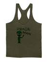 Peace Man Alien Mens String Tank Top-Men's String Tank Tops-LOBBO-Army-Green-Small-Davson Sales
