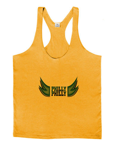 Philly Philly Funny Beer Drinking Mens String Tank Top by TooLoud-LOBBO-Gold-Small-Davson Sales