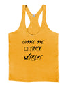 Choose One - Treat Mens String Tank Top-Men's String Tank Tops-LOBBO-Gold-Small-Davson Sales