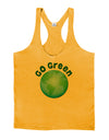 Go Green - Planet Earth Mens String Tank Top-Men's String Tank Tops-LOBBO-Gold-Small-Davson Sales