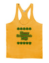 Seeing Double St. Patrick's Day Mens String Tank Top-Men's String Tank Tops-LOBBO-Gold-Small-Davson Sales