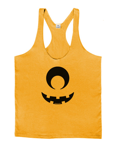 Cyclops Jack-o-Lantern Mens String Tank Top-Men's String Tank Tops-LOBBO-Gold-Small-Davson Sales