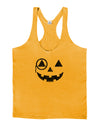 Monocle Jack-o-Lantern Distressed Mens String Tank Top-Men's String Tank Tops-LOBBO-Gold-Small-Davson Sales