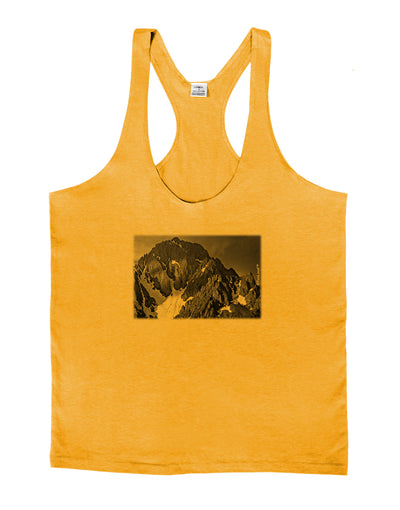 San Juan Mountain Range 2 Mens String Tank Top-Men's String Tank Tops-LOBBO-Gold-Small-Davson Sales