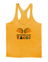 Stop Staring At My Tacos Mens String Tank Top-Men's String Tank Tops-LOBBO-Gold-Small-Davson Sales