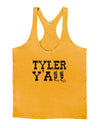 TooLoud Tyler Y'all - Southwestern Style Mens String Tank Top-Men's String Tank Tops-LOBBO-Gold-Small-Davson Sales