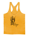 Virgo Illustration Mens String Tank Top-Men's String Tank Tops-LOBBO-Gold-Small-Davson Sales