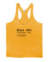 Error 404 Costume Mens String Tank Top-Men's String Tank Tops-LOBBO-Gold-Small-Davson Sales