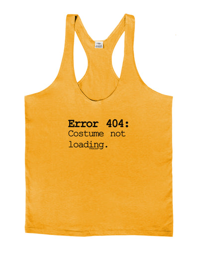 Error 404 Costume Mens String Tank Top-Men's String Tank Tops-LOBBO-Gold-Small-Davson Sales