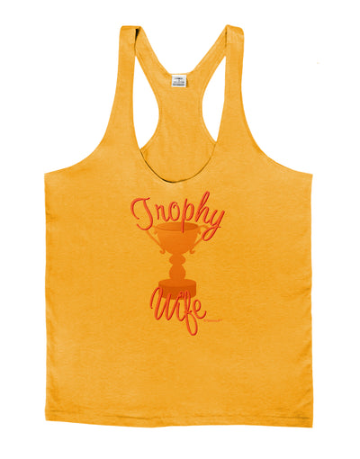 Trophy Wife Design Mens String Tank Top by TooLoud-LOBBO-Gold-Small-Davson Sales
