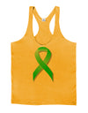 Lyme Disease Awareness Ribbon - Lime Green Mens String Tank Top-Men's String Tank Tops-LOBBO-Gold-Small-Davson Sales