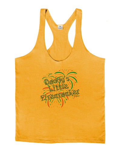 Daddy's Little Firecracker Mens String Tank Top-Men's String Tank Tops-LOBBO-Gold-Small-Davson Sales