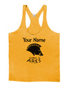 Personalized Cabin 5 Ares Mens String Tank Top by LOBBO-Men's String Tank Tops-LOBBO-Gold-Small-Davson Sales