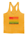 American Pride - Rainbow Flag - Freedom Mens String Tank Top-Men's String Tank Tops-LOBBO-Gold-Small-Davson Sales