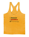 Free Thinker Checklist Mens String Tank Top-Men's String Tank Tops-LOBBO-Gold-Small-Davson Sales