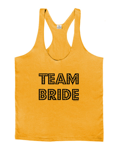 Team Bride Mens String Tank Top-Men's String Tank Tops-LOBBO-Gold-Small-Davson Sales