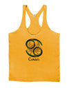 Cancer Symbol Mens String Tank Top-Men's String Tank Tops-LOBBO-Gold-Small-Davson Sales