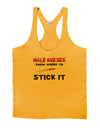 Male Nurses - Stick It Mens String Tank Top-Men's String Tank Tops-LOBBO-Gold-Small-Davson Sales