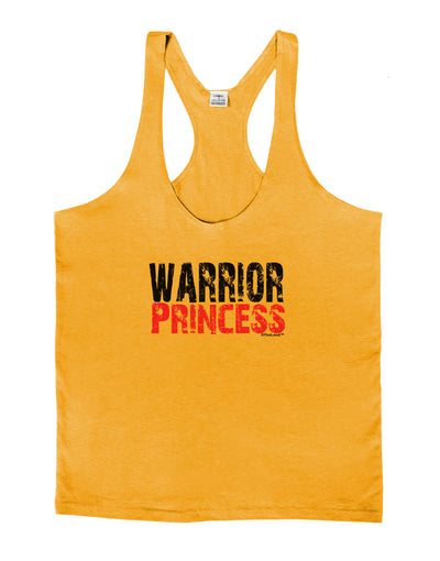 Warrior Princess Pink Mens String Tank Top-Men's String Tank Tops-LOBBO-Gold-Small-Davson Sales