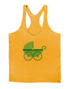 Baby Boy Carriage Mens String Tank Top-Men's String Tank Tops-LOBBO-Gold-Small-Davson Sales