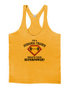 Personal Trainer - Superpower Mens String Tank Top-Men's String Tank Tops-LOBBO-Gold-Small-Davson Sales