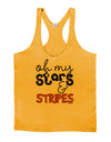 Oh My Stars and Stripes - Patriotic Design Mens String Tank Top-Men's String Tank Tops-LOBBO-Gold-Small-Davson Sales