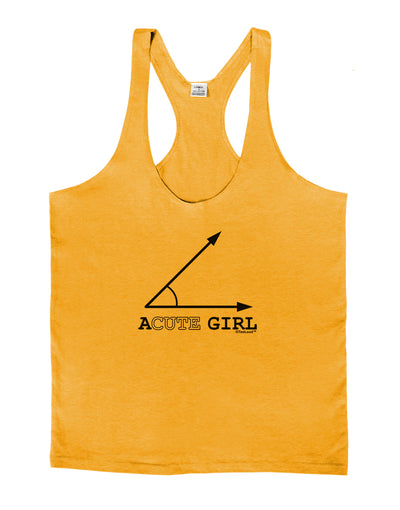 Acute Girl Mens String Tank Top-Men's String Tank Tops-LOBBO-Gold-Small-Davson Sales