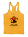 Trucker - Superpower Mens String Tank Top-Men's String Tank Tops-LOBBO-Gold-Small-Davson Sales