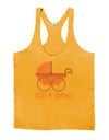 It's a Girl - Baby Carriage Mens String Tank Top-Men's String Tank Tops-LOBBO-Gold-Small-Davson Sales