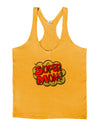 Super Mom - Superhero Comic Style Mens String Tank Top-LOBBO-Gold-Small-Davson Sales