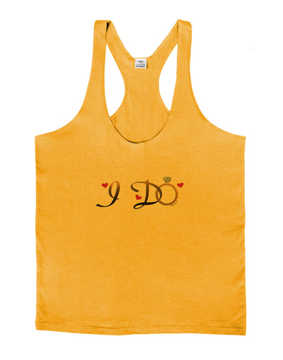 I Do - Bride Mens String Tank Top-Men's String Tank Tops-LOBBO-Gold-Small-Davson Sales