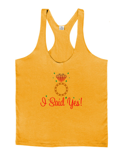 I Said Yes - Diamond Ring - Color Mens String Tank Top