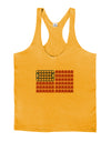 American Breakfast Flag - Bacon and Eggs Mens String Tank Top-Men's String Tank Tops-LOBBO-Gold-Small-Davson Sales