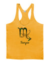 Scorpio Symbol Mens String Tank Top-Men's String Tank Tops-LOBBO-Gold-Small-Davson Sales