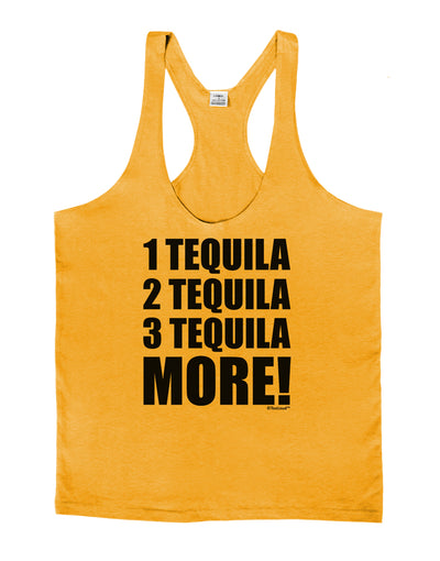 1 Tequila 2 Tequila 3 Tequila More Mens String Tank Top by TooLoud-LOBBO-Gold-Small-Davson Sales